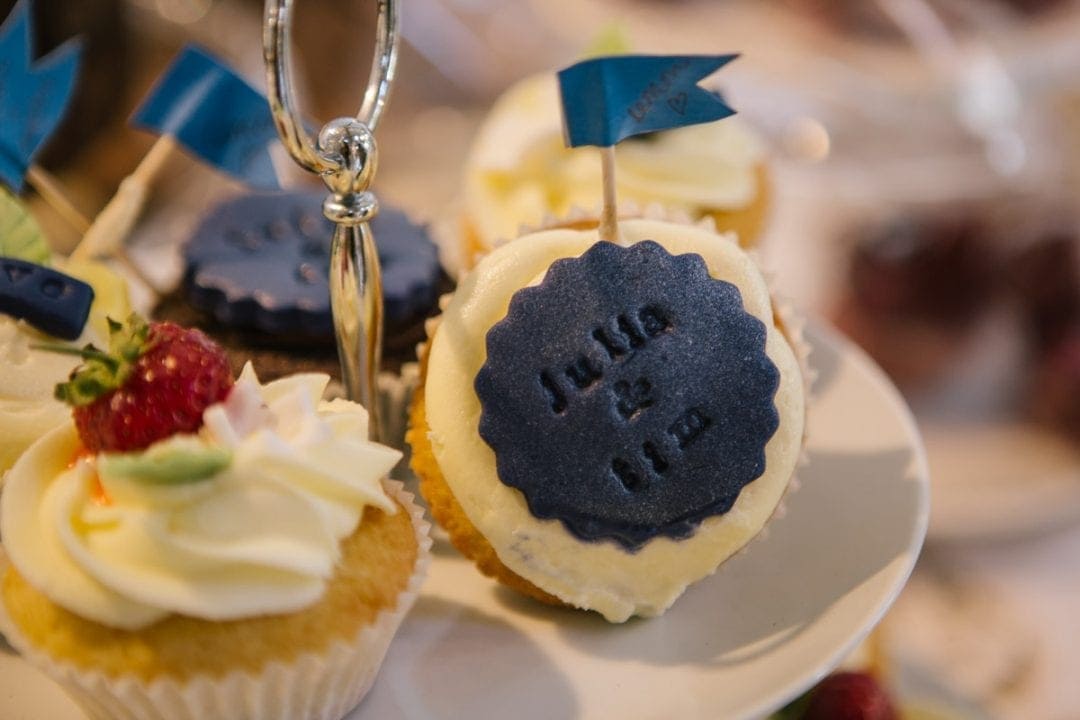 Handmade cakes at an Oxfordshire wedding