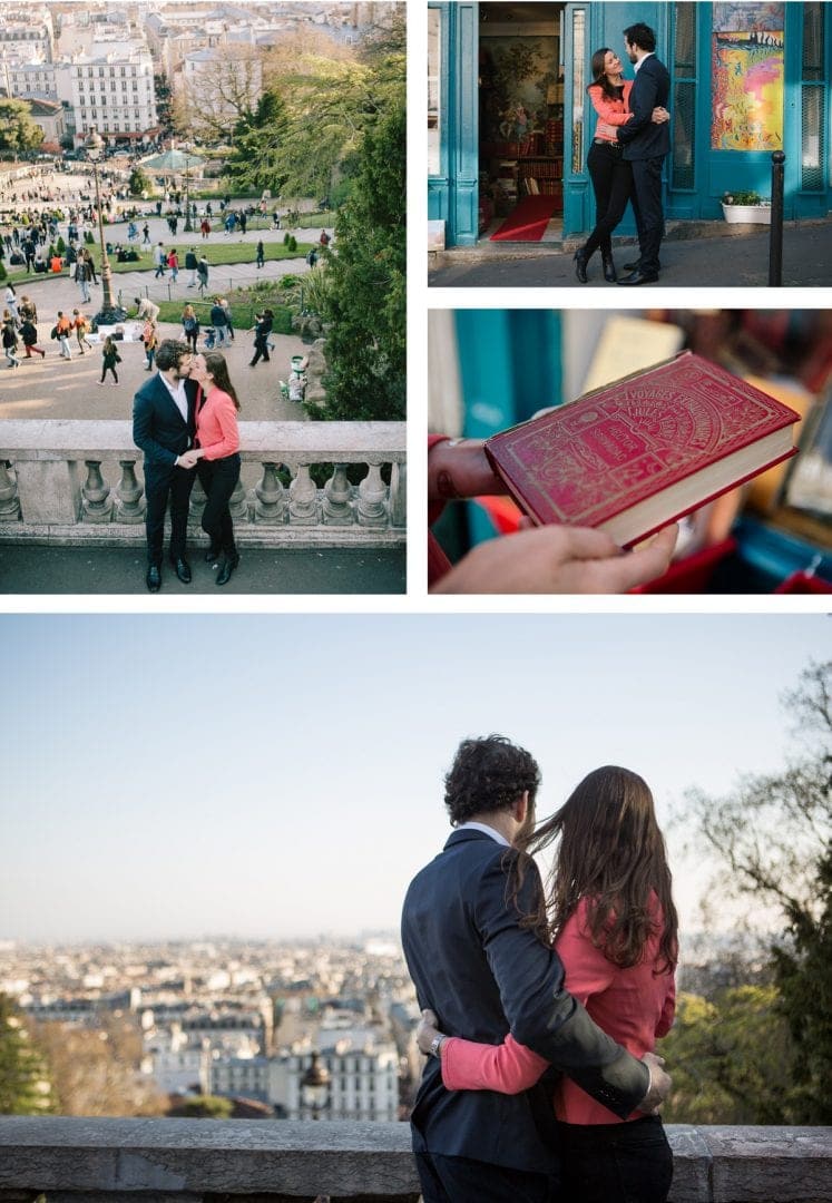 Engagement photography in Montmartre, Paris